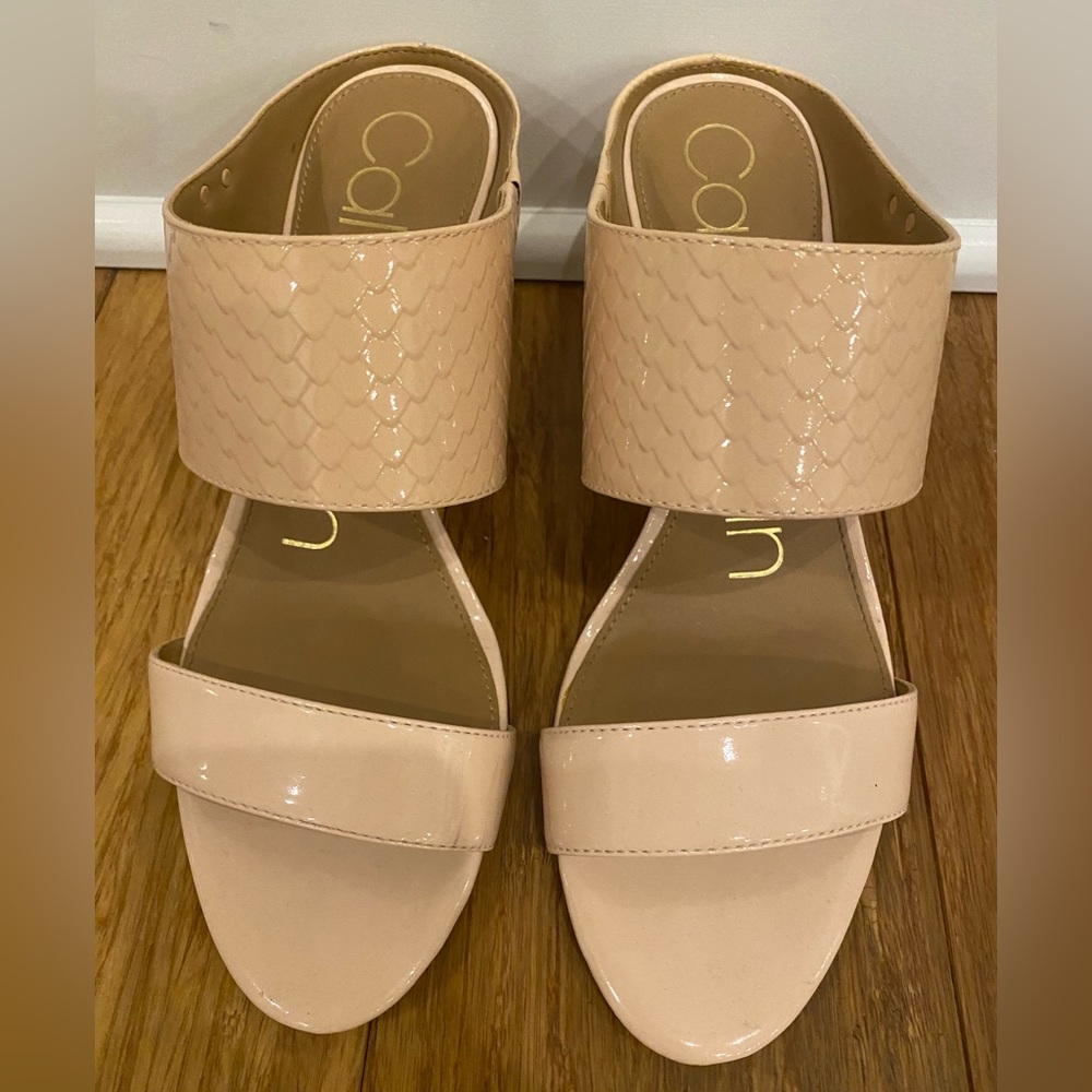 Calvin Klein Blush Heels. Size 7.5.